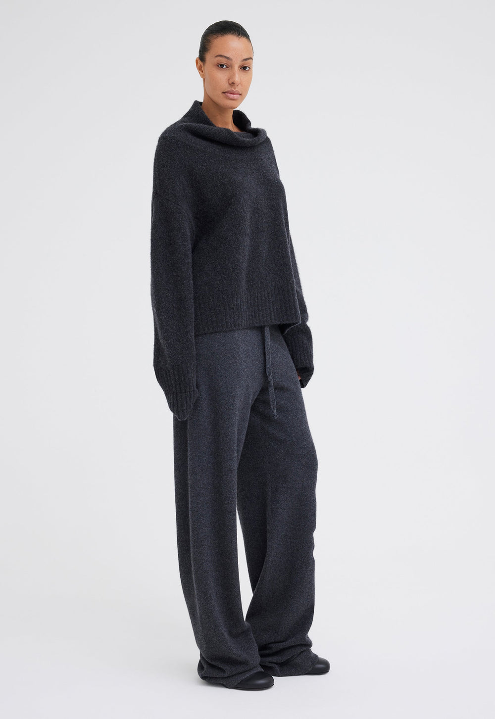 Jac+Jack Citizen Cashmere Sweater - Char Marle Grey